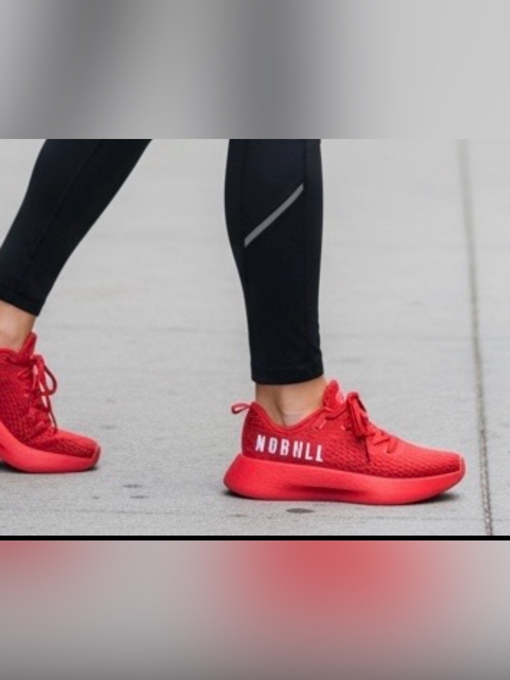 NOBULL Journey Red Running Walking Workout Shoes Trainers Sneakers Women’s 7.5